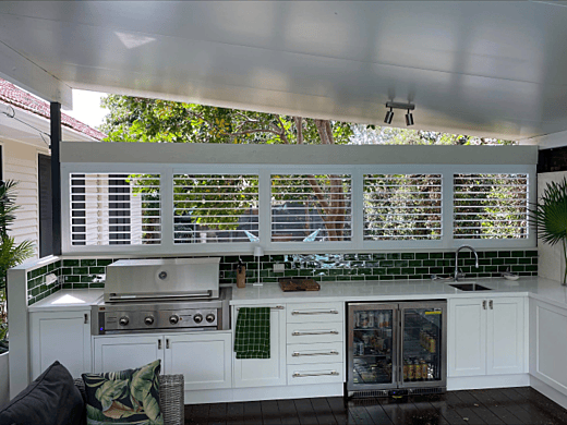 Outdoor Kitchen Aluminium Shutters A1